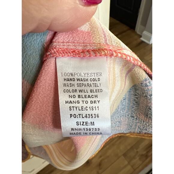 Umgee size medium floral mini shift dress with pockets - Picture 3 of 3